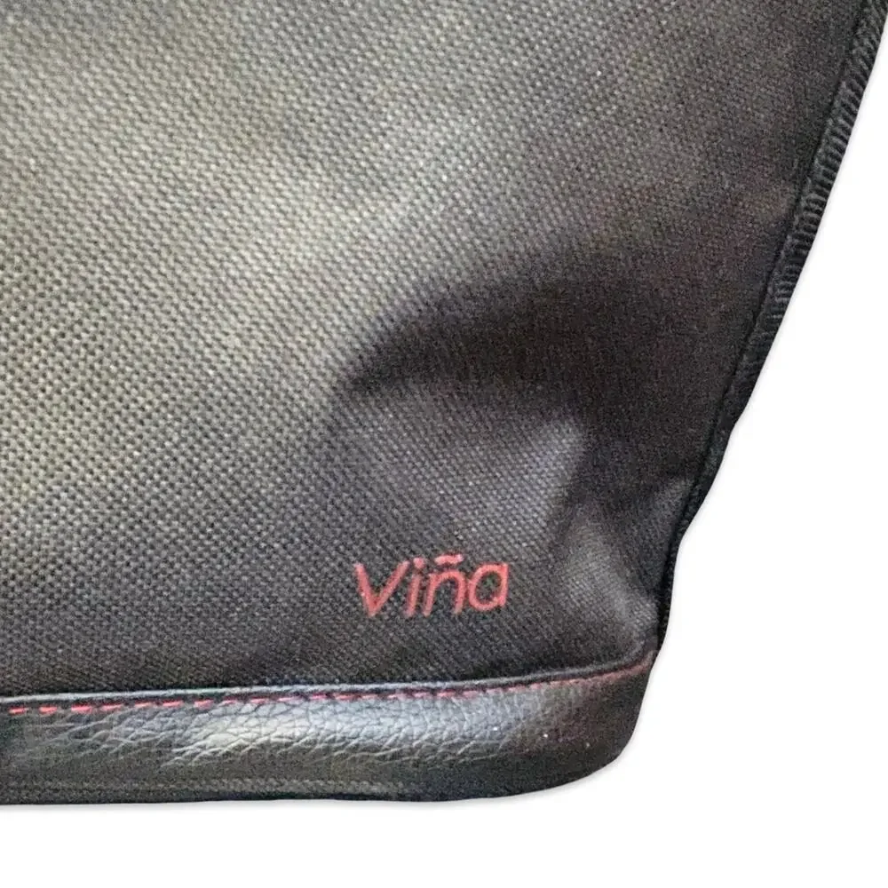 Vina 3 Bottle Wine Carrier Tote Bag Insulated Cooler Carrying Case with Opener